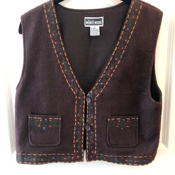 Vintage Minti Mode Vest Size L - Picture 3 of 16